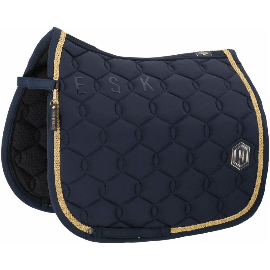 2025 Eskadron Heritage Pro Soft Emblem Saddle Cloth 215058 526 380 - Navy
